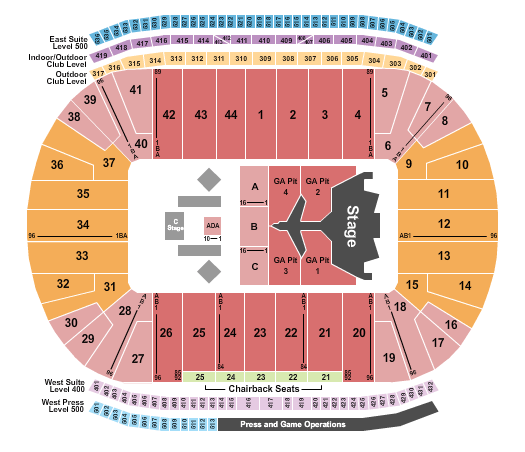 Michigan Stadium Morgan Wallen Seating Chart